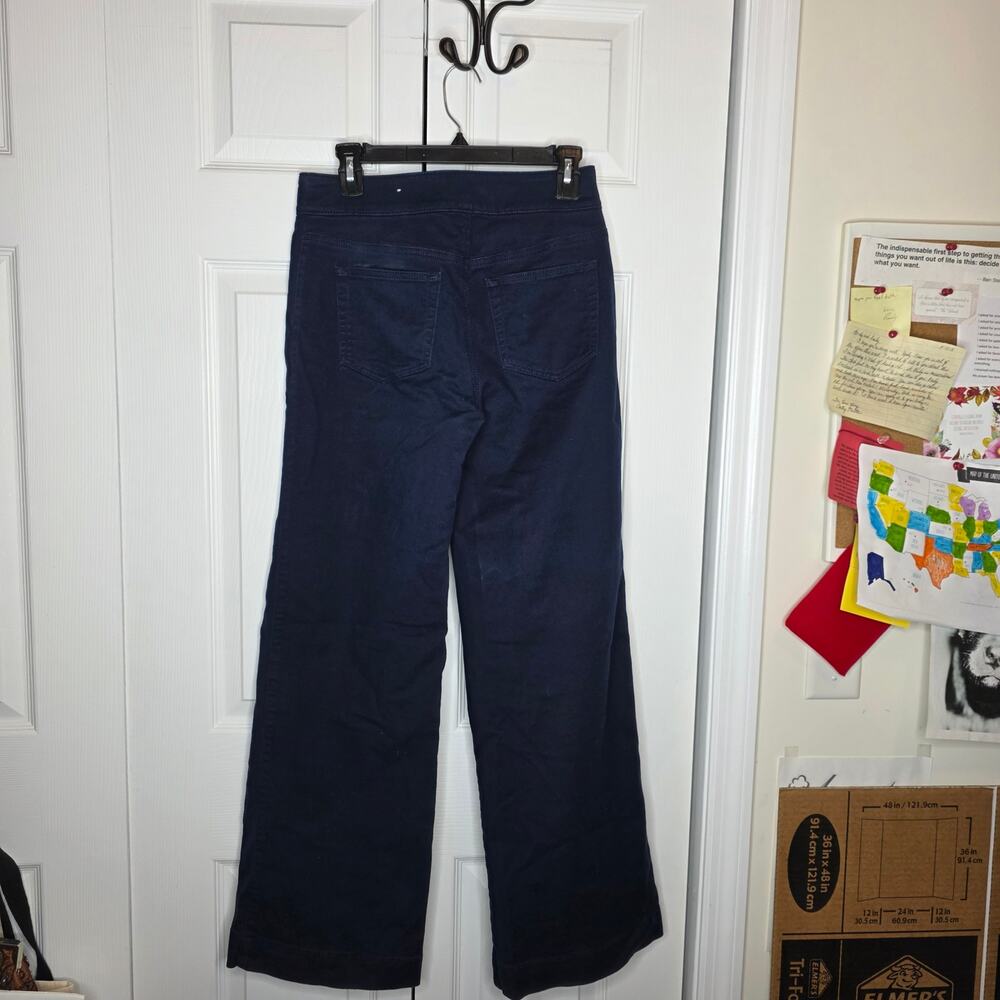LOFT The Palmer Wide Leg Pants in Deep Space Blue Sz 0 NWOT - Picture 3 of 9
